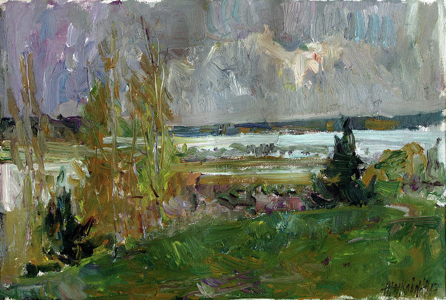 Etude in Nekrasovskoe Painting by Juliya Zhukova