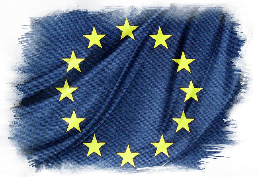 EU flag Photograph by Les Cunliffe