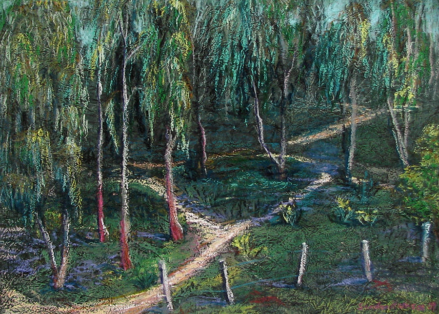 Eucalyptus Grove Painting by Art Nomad Sandra  Hansen