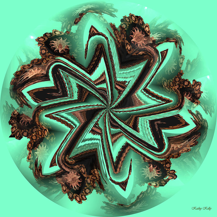 Eucalyptus Swirl Digital Art by Kathy Kelly