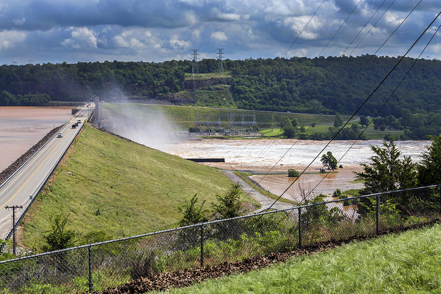 Eufaula Dam In Oklahoma Photograph by Floyd Morgan Jr