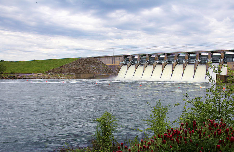 Eufaula Dam Wide Open Photograph by Carolyn Fletcher - Fine Art America