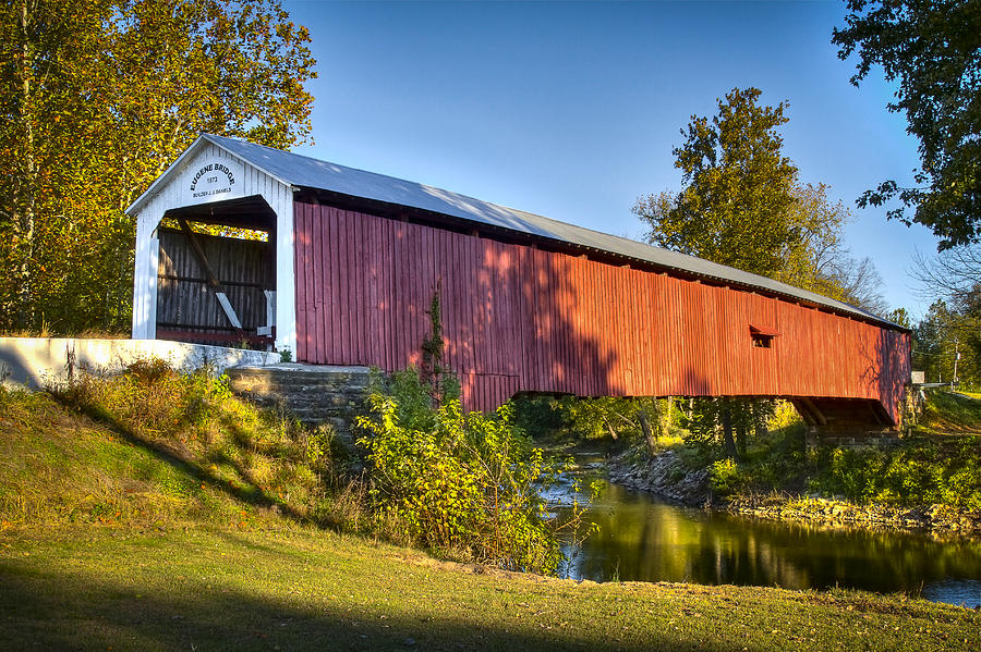Eugene covered bridge Photograph by Jack R Perry