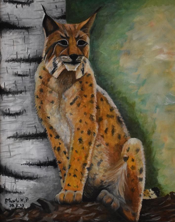 Eurasian Lynx Painting