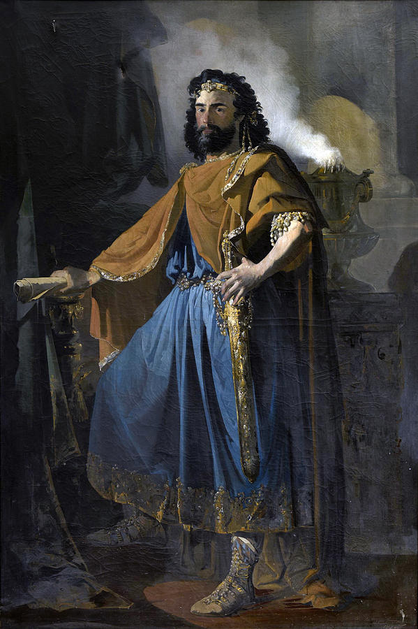 Famous Paintings Painting - Euric king of the Visigoths by Manuel Rodriguez de Guzman
