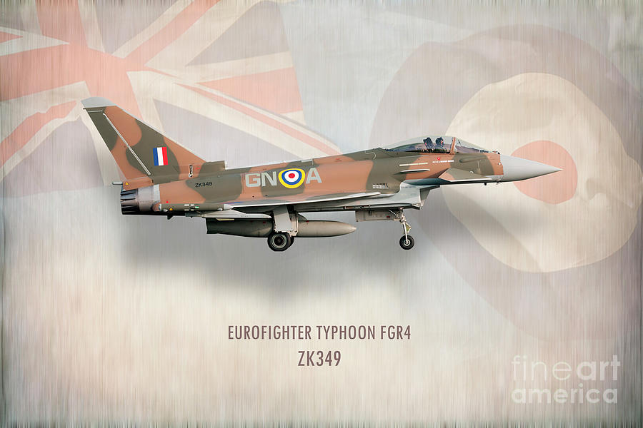 Eurofighter Typhoon FGR4 ZK349 Digital Art by Airpower Art