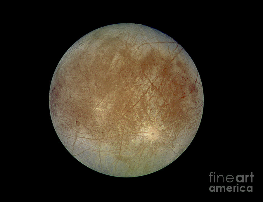 Space Photograph - Europa, Moon Of Jupiter by NASA/JPL-Caltech