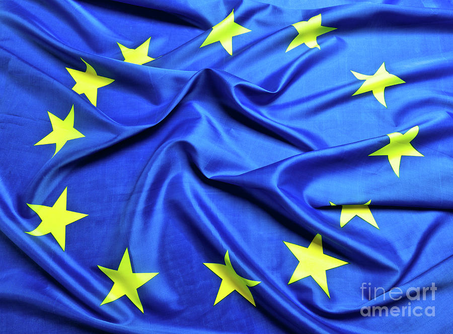 European Flag Background Photograph by Gualtiero Boffi