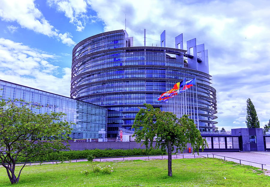 European Parliament in Strabourg, France Photograph by Elenarts - Elena Duvernay photo