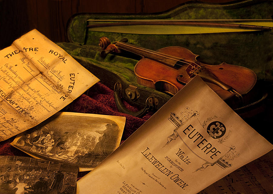 Euterpe Muse of Music - Musical Artifacts Photograph by Mitch Spence