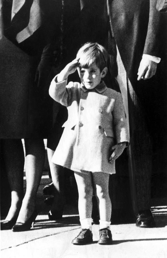 1960s Photograph - Ev 1808 - John F. Kennedy, Jr. Salutes by Everett