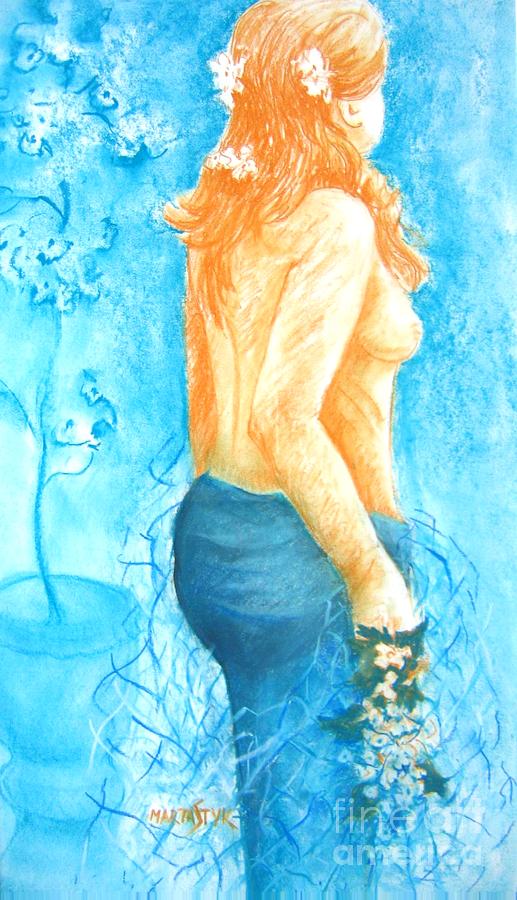 Eva as Mermaid 2 Pastel by Marta Styk