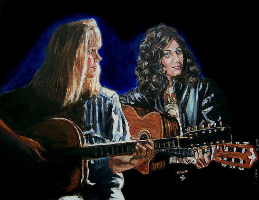 Eva Cassidy and Katie Melua Painting by Bryan Bustard