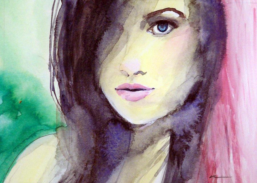 Olivia Painting by Ed  Heaton