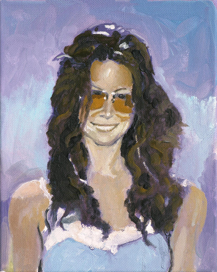 Evangeline Lily Painting by Robert Bissett