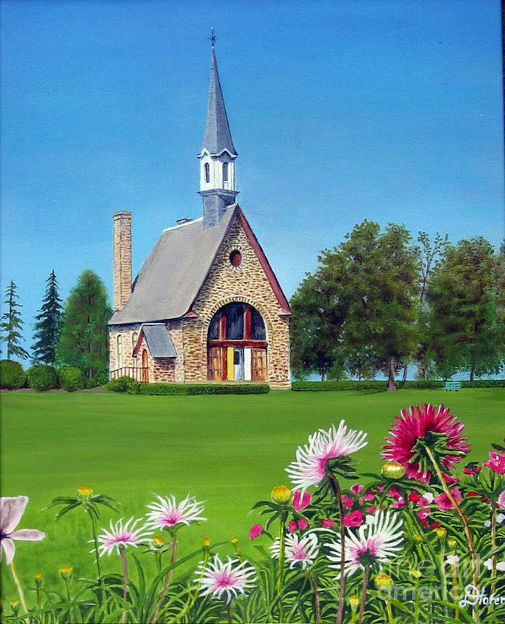 Nova Scotia Painting - Evangeline Museum by Donald Hofer