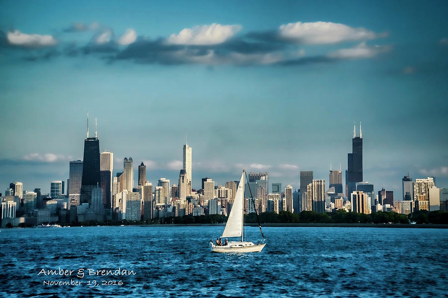 Evans Chicago skyline  Photograph by Sven Brogren