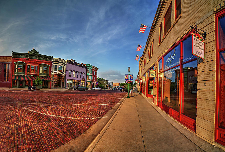 Evansville WI Main St Photograph by Peter Herman