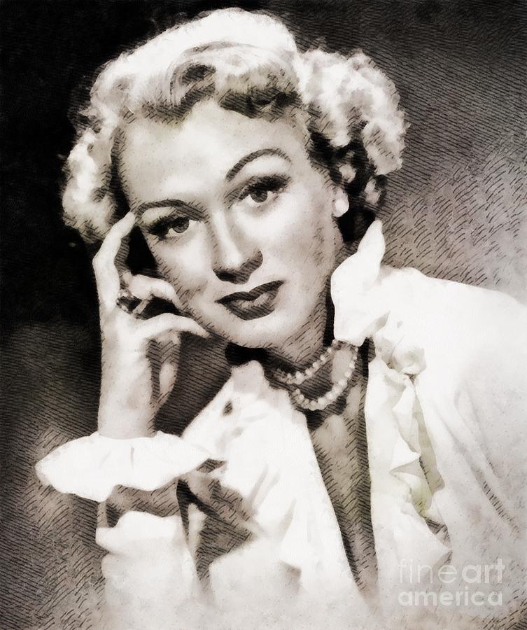 Eve Arden, Vintage Actress Painting