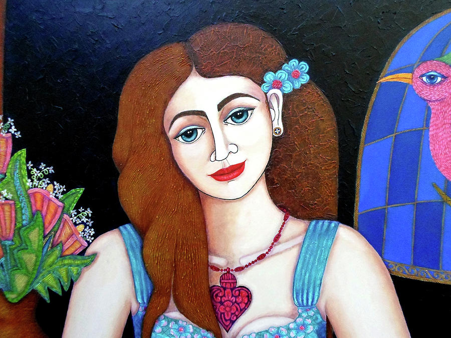 Paradise Painting - Eve closer by Madalena Lobao-Tello