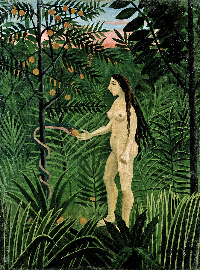 Eve Painting by Henri Rousseau