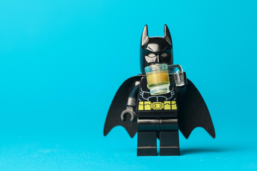 Batman Photograph - Even Batman needs a beer by Samuel Whitton Batman Photograph - Even Batman needs a beer by Samuel Whitton