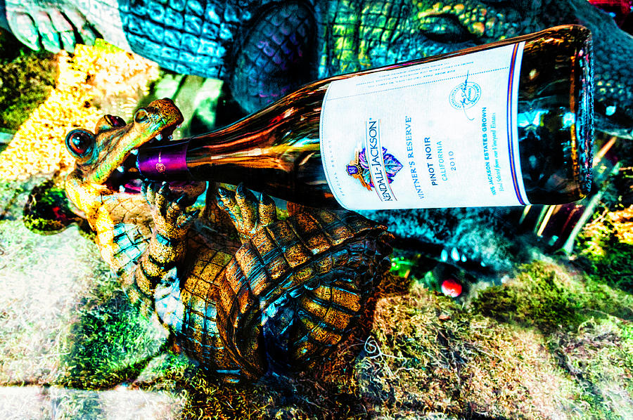 Even Gators Love Their Pinot Noir Photograph by Frances Ann Hattier