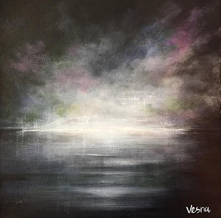 Impressionism Painting - Even In The Darkness by Vesna Delevska