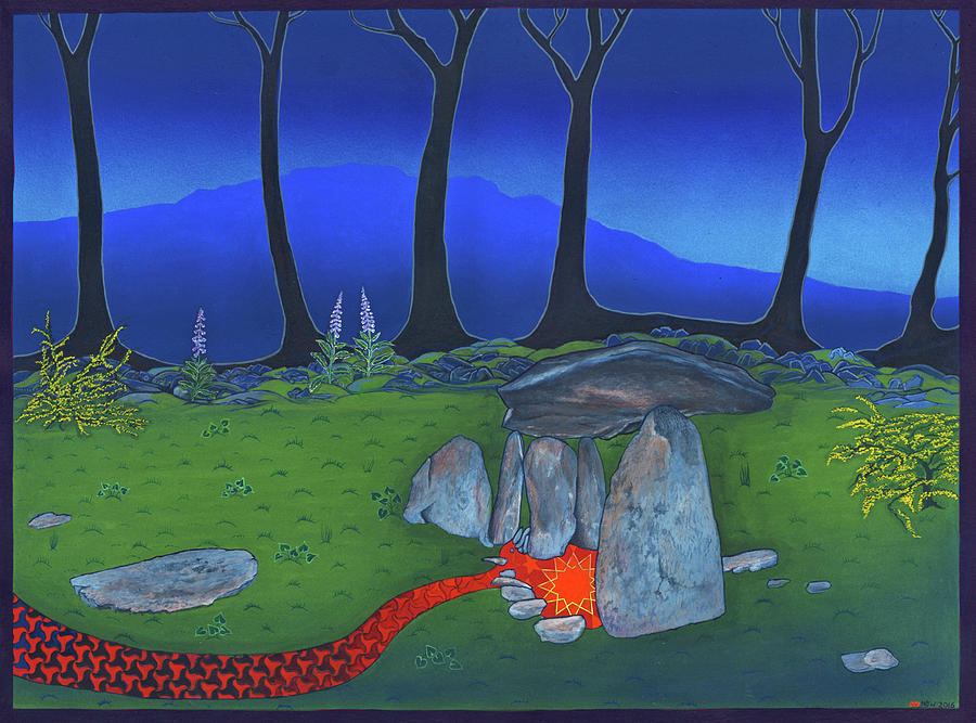 Shaman Painting - Even Stars Die by Nicholas Breeze Wood Shaman Painting - Even Stars Die by Nicholas Breeze Wood