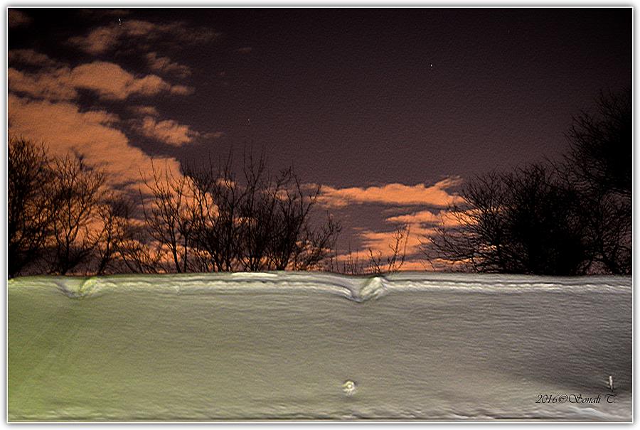 Evening after the blizzard Photograph by Sonali Gangane
