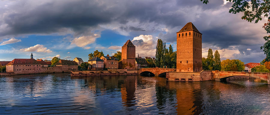 Architecture Photograph - Evening after the rain on the Ponts Couverts by Dmytro Korol