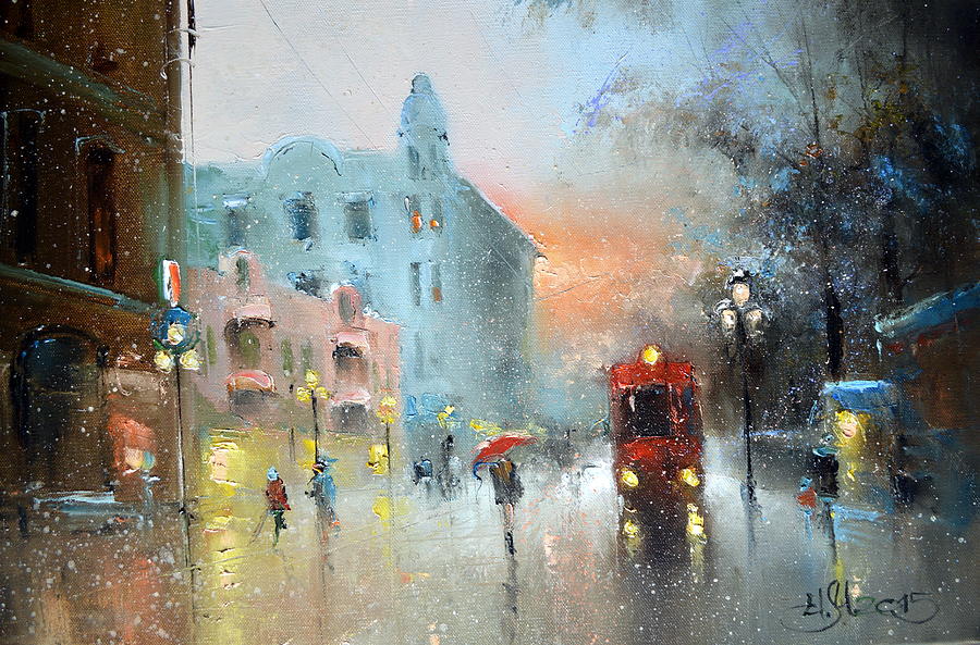 Moscow Painting - Evening Arbat by Igor Medvedev