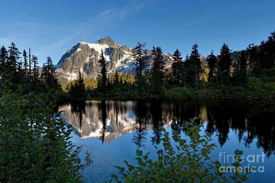 Evening at Mt Shuksan Photograph by Beve Brown-Clark Photography