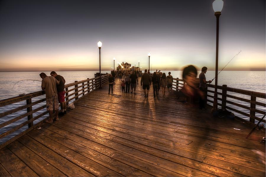 Evening at Oceanside Pier Photograph by Dusty Wynne