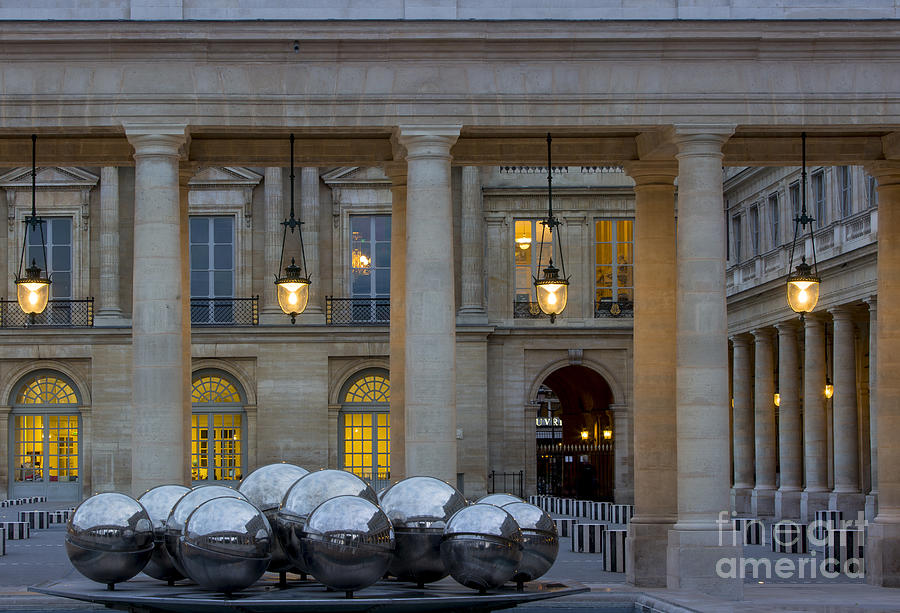 Evening at Palais Royal - Paris Photograph by Brian Jannsen