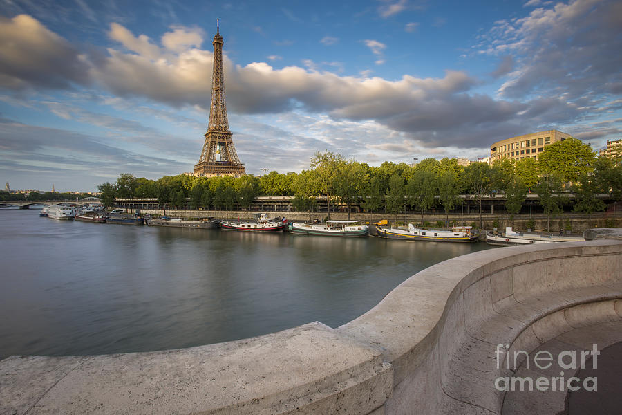 Evening at the Eiffel - Paris Photograph by Brian Jannsen