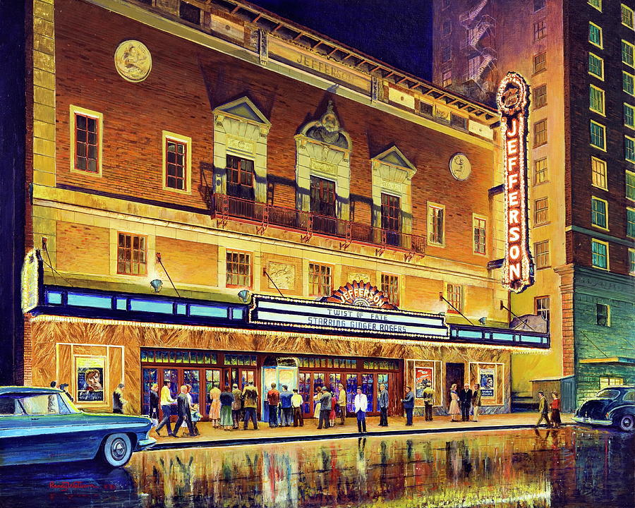 Beaumont Painting - Evening At The Jefferson by Randy Welborn Beaumont Painting - Evening At The Jefferson by Randy Welborn