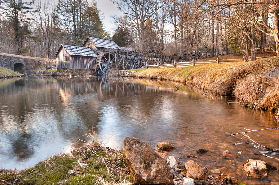 Landscape Photograph - Evening at the Mabry Mill by Gregory Ballos