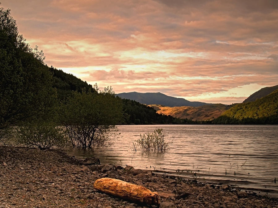 Evening Photograph - Evening At Thirlmere by Steve Watson Evening Photograph - Evening At Thirlmere by Steve Watson