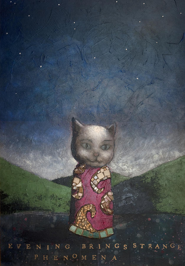 Evening Brings Strange Phenomena Painting by Pauline Lim