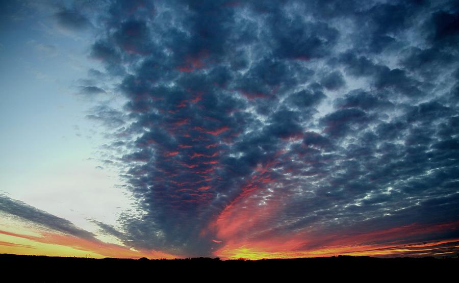 Sunset Photograph - Evening Sky in Kansas by Chris Berry