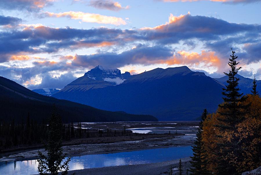 Banff National Park Photograph - Evening Clouds by Larry Ricker