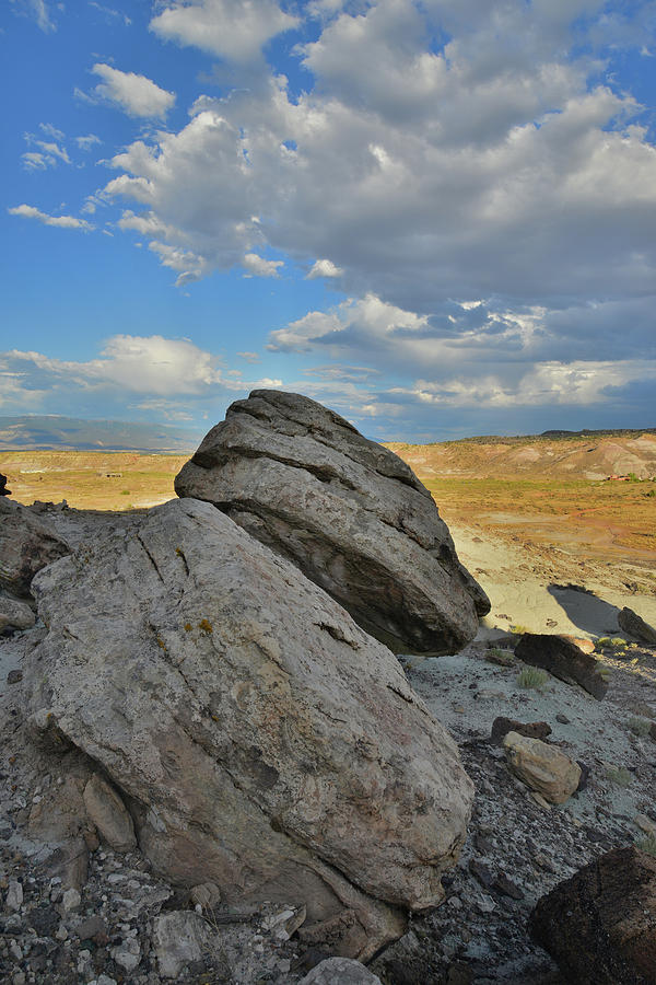 Evening Clouds over Boulders of Ruby Mountain Photograph by Ray Mathis