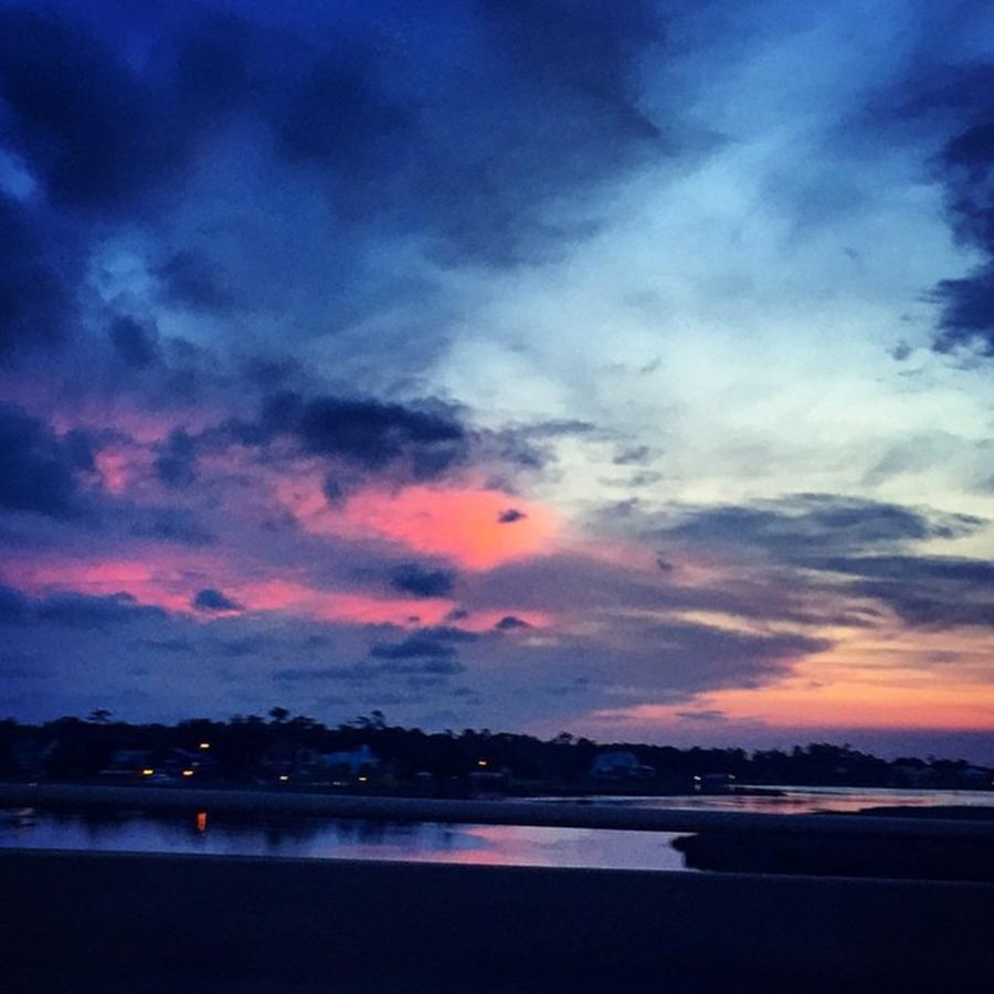 Blue Photograph - Evening Color #oldfortbayou #iphone6 by Joan McCool