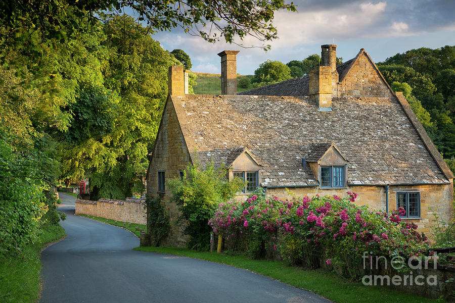 Rose Photograph - Evening Cottage by Brian Jannsen