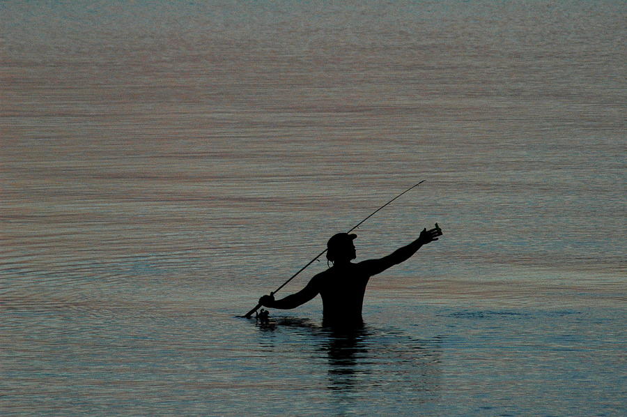 Evening Fisherman Photograph by Teresa Blanton