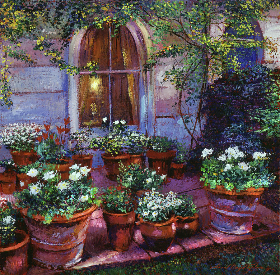 Evening Garden Patio Painting
