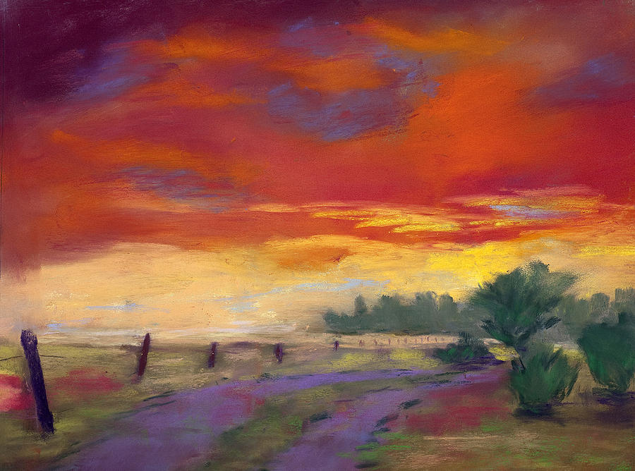 Landscape Pastel - Evening Glory by Diana Tripp