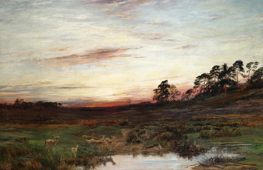 Evening Glory Painting by John MacWhirter
