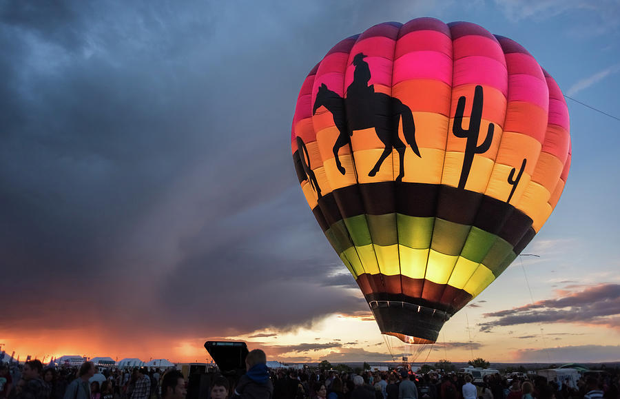 Evening Glow at Balloon Fiesta Photograph by Cary Leppert Pixels